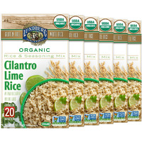 Lundberg Organic Cilantro Lime Rice Pilaf, 5.5 Oz (Pack Of 6), Gluten-Free, Vegan, 20 Minute Cook Time