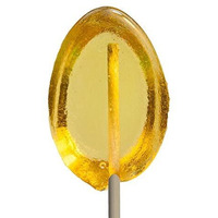 Melvillecandy Hard Candy Clover Honey Spoons Lollipop On Wooden Ball Sticks, 5 Count Bag