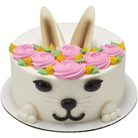 Decoset Pet Creations Cake Topper, Adorable 5 Piece Animal Cake Decoration For Birthdays And Celebrations - Cat, Dog, Rabbit, Llama, Sheep