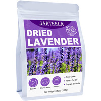 Jarteela - Dried Lavender Flowers - 3.53Oz/100G - Premium Natural Food-Grade Edible Flowers - Culinary Lavender Buds - Non-Gmo - Perfect For Tea, Baking, Lemonade, Diy, Sachets