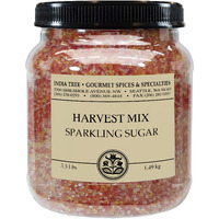 India Tree, Harvest Mix Sparkling Sugar, Canister | Shimmery Sugar Sprinkles For Baking And Decorating | 3.4 Lb (Pack Of 2)