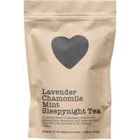 Lavender Chamomile Mint Sleepynight Tea, 15-20 Servings, Eco-Conscious Zip Pouch, Caffeine Free, Pure Loose Leaf Tea Grown In America, 1.42 Ounce (Small)