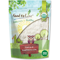 Food To Live Organic Shredded Coconut, 1 Pound Non-Gmo, Unsweetened Flakes, Desiccated, Medium Shreds, Kosher, Vegan, Bulk