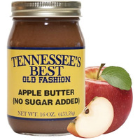 Tennessee's Best No Sugar Added Apple Butter | Handcrafted In Small Batches | Gluten Free| Resealable Glass Jar