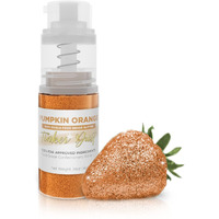 Tinker Dust - Pumpkin Orange (4G 1X Mini Pump) Edible Glitter For Desserts, Beverages, Cupcakes, Cake Pops And Cookies By Bakell