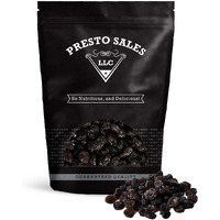 Raisins, Jumbo Flame, Packaged In A 1 Lb. (16 Oz.) Resealable Pouch Bag, Usa, Great Trace Mineral, Boron, In The Diet, Vegan, No Added Sugar, Energy Boost Snack, Luscious, Kids And Adults, Seedless By Presto Sales Llc