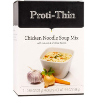 Proti-Thin High Protein Chicken Noodle Soup, 15G Protein, Low Calorie, Healthy Instant Diet Soup Mix, Keto Friendly, 1 Pack Of 7 Servings