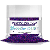 Bakell Deep Purple Holo Art & Craft Glitter, 5G Jar | Dazzler Dust | Non-Toxic Decorating Glitter | Arts, Crafts, Slime, Glue, Paint, Face & Body (Deep Purple)