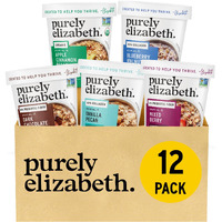 Purely Elizabeth Best Sellers Variety Pack Superfood Oatmeal Cups, Great For Overnight Oats, Gluten-Free, 2 Ounce (Pack Of 12)