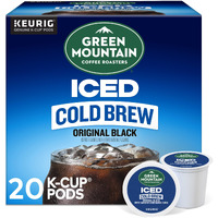 Green Mountain Coffee Roasters Original Black Iced Cold Brew Coffee, Single Serve Keurig K-Cup Pods, 20-Count Box