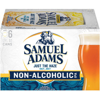 Samuel Adams Non-Alcoholic Just The Haze 6Pk Cans, 12 Fz
