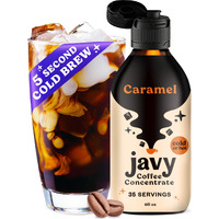 Javy Coffee Concentrate - Cold Brew Coffee, Perfect For Instant Iced Coffee, Cold Brewed Coffee And Hot Coffee, 35 Servings - Caramel
