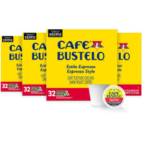 Caf   Bustelo Espresso Style Dark Roast Coffee, 128 Keurig K-Cup Pods