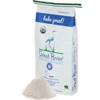 Great River Milling Organic All-Purpose Flour | Lily White All-Purpose Flour | Unbromated & Unbleached | Non-Gmo & Kosher | Balanced Protein & Gluten | Flour For Bread Maker, Ovens | 25 Lb (Pack Of 1)