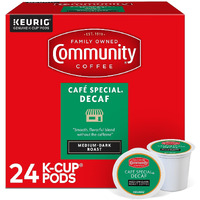 Community Coffee Caf   Special Decaf 24 Count Coffee Pods, Medium-Dark Roast, Compatible With Keurig 2.0 K-Cup Brewers, 24 Count (Pack Of 1)