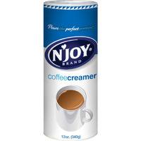 N'Joy Non-Dairy Coffee Creamer | Dairy Substitute | Easy Pour Lid, Bulk Size |12 Ounce, Pack Of 6