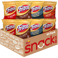 Fritos Corn Chips, Variety Pack, 1 Ounce (Pack Of 40)