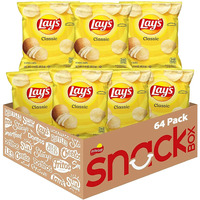 Lay's Potato Chips, Classic, 1.5 Ounce (Pack Of 64)