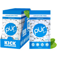 Pur Gum | Aspartame Free Chewing Gum | 100% Xylitol | Natural Peppermint Flavored Gum, 55 Pieces (Pack Of 12)