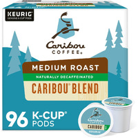 Caribou Coffee Caribou Blend Decaf Keurig Single-Serve K-Cup Pods, Medium Roast Coffee, 96 Count (4 Packs Of 24)