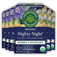 Traditional Medicinals Tea, Organic Nighty Night, Relax & Get A Good Night's Sleep, 96 Tea Bags (6 Pack)