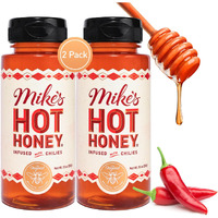 Mike's Hot Honey, America's #1 Brand Of Hot Honey, Spicy Honey, All Natural 100% Pure Honey Infused With Chili Peppers, Gluten-Free, Paleo-Friendly (10Oz Bottle, 2 Pack)
