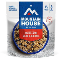 Mountain House Granola With Milk & Blueberries | Freeze Dried Backpacking & Camping Food | 2 Servings