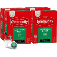 Community Coffee Cafe Special Decaf 96 Count Coffee Pods, Medium Dark Roast, Compatible With Keurig 2.0 K-Cup Brewers, 24 Count (Pack Of 4)