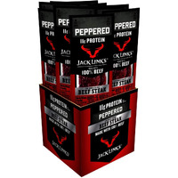Jack Links Premium Cuts Beef Steak, Peppered, 12 Count, 1 Oz Strips - Great Protein Snack With 11G Of Protein And 1G Of Carbs Per Serving