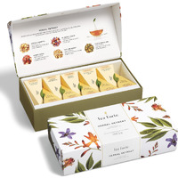 Tea Forte Herbal Retreat Organic Citrus And Fruit Herbal Tea, Petite Presentation Box, Sampler Gift Set With 10 Handcrafted Pyramid Bag Infusers, Caffeine Free, 10 Count (Pack Of 1)