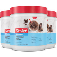 Slimfast Meal Replacement Powder, Original Rich Chocolate Royale, Shake Mix, 10G Of Protein, 14 Servings (Pack Of 3) (Packaging May Vary)
