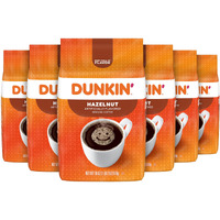 Dunkin' Hazelnut Flavored Ground Coffee, 18 Ounce (Pack Of 6)