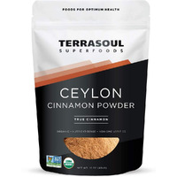 Terrasoul Superfoods Organic Ceylon Cinnamon Powder, 16 Oz - Lab-Tested For Authenticity | Premium Quality And Flavor