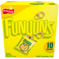 Frito Lay, Funyuns Onion Flavored Rings, 0.75 Oz, 10 Ct