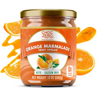 Choczero Sugar Free Orange Marmalade - Sweet Keto Jam Spread With Oranges - No Added Sugars (1 Jar, 12Oz)