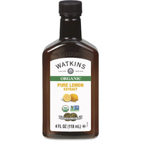 Watkins Organic Pure Lemon Extract, 4 Oz. Bottle, 3-Pack
