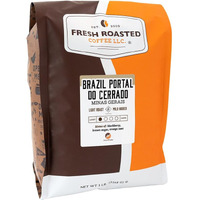 Fresh Roasted Coffee, Brazil Minas Gerais, 5 Lb (80 Oz), Light Roast, Kosher, Whole Bean