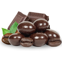 Dark Chocolate Covered Espresso Beans - By It's Delish, 1 Lb Bag | Coffee Lovers Snack | Gourmet Chocolates Candy Snacks | Made In Usa, Vegan, Kosher