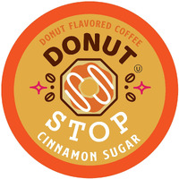 Donut Stop Flavored Coffee Pods, Compatible With 2.0 K-Cup Brewers, Cinnamon Sugar Flavor, 40 Count