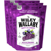 Wiley Wallaby Licorice 10 Ounce Classic Gourmet Soft & Chewy Australian Huckleberry Licorice Candy Twists, 3 Pack