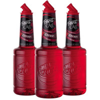 Finest Call Premium Cherry Syrup Drink Mix, 1 Liter Bottle (33.8 Fl Oz), Pack Of 3
