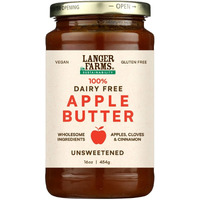 Langer Farms Unsweetened Apple Butter, 16Oz, Packaging May Vary