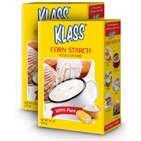 Corn Starch 100% Pure 1.76 Pounds - Klass Corn Starch With 0% Calories 0% Total Fat & Sugar Free (28.2 Oz Pack Of 2)