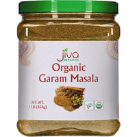 Jiva Organics Organic Garam Masala Powder 1 Pound Bulk Jar - Non-Gmo, Salt Free, Premium Indian Spice Blend