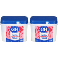 C&H Premium Pure Cane Granulated Sugar, 3.5 Lb Easy Baking Tub (Pack Of 2)