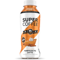 Super Coffee, Ready To Drink Iced Coffee, Pumpkin Pie Latte (12 Ounce Bottles, Pack Of 12) - Low Net Carbs, No Added Sugar, Keto Friendly, 10G Of Protein, Low Calorie, Protein Coffee, Smart Coffee