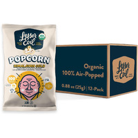 Lesserevil Himalayan Gold Salt Organic Popcorn, Premium Quality, Minimally Processed, No Vegetable Oil, 0.88 Oz (Pack Of 12)