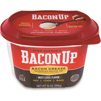 Bacon Up Bacon Grease Rendered Bacon Fat For Frying, Cooking, Baking, 14 Ounces
