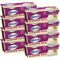 Minute Ready-To-Serve Jasmine Rice, Microwavable Rice Cups, 4.4-Ounce Cups, 2 Count, (Pack Of 8)
