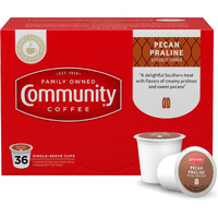 Community Coffee Pecan Praline Flavored 36 Count Coffee Pods, Medium Roast, Compatible With Keurig 2.0 K-Cup Brewers, 36 Count (Pack Of 1)